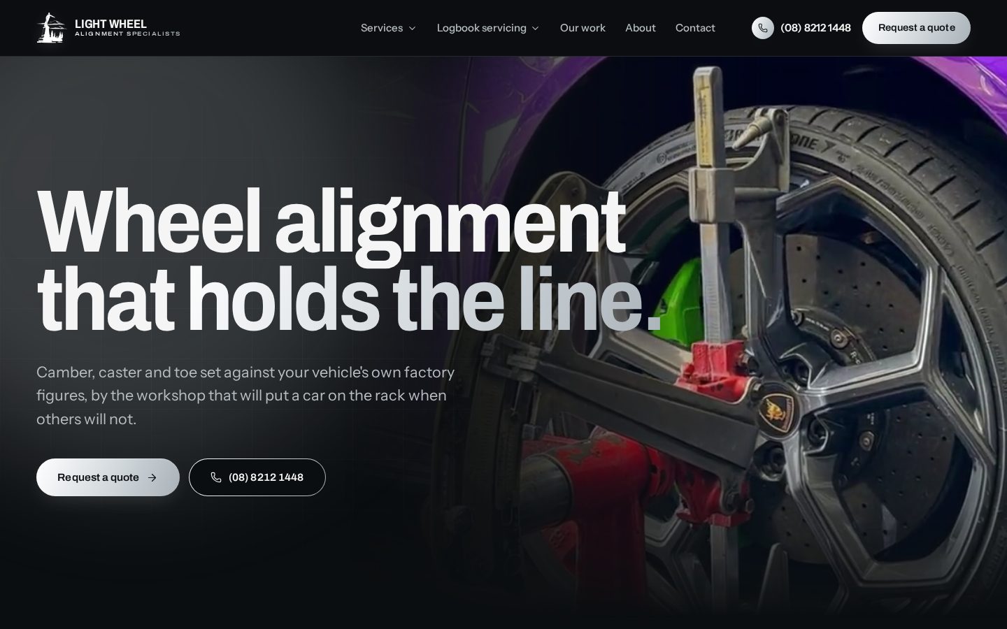 Light Wheel Alignment wheel alignment specialist website, Adelaide
